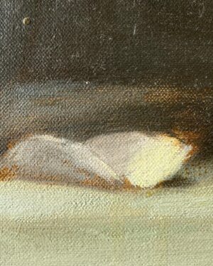 Emma Kathleen Hepburn Ferrer Instagram - ‘After the Party is Over (Still Life with Roses and Biscuits)’, 2014
Oil on Linen
44x55 cm
Framed
.
This piece is a study of the melancholy and solitude of celebration, executed as a Vanitas-reminiscent still life evoking the somberness or loneliness one feels when a party is over, particularly a party in the aftermath of which one is forced to reckon with projected social identities and constructions. The piece looks at themes such as decadence, consumption, and perishability. 
Now available through @saparcontemporary and purchasable through @artsy at link in bio!
#vanitas #stilllife #stilllifepainting #perishability #festivities #indulgence #loneliness #solitude #oilonlinen #oilpainter #oilpainting #painter #oilpaint #painting #paint