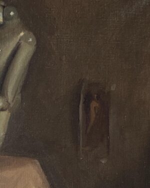 Emma Kathleen Hepburn Ferrer Instagram - ‘In the Studio with Friends’, Oil on linen, 61 x 46 cm, 2016
#contemporarypainting #interior #interiorpainting #mannequin #mannequins #stilllife #surreal #surrealism #saparcontemporary #saparcontemporarygallery #easel #ontheeasel #painting #paint #oilpainting #oilpaint #oil #painter #oilpainter #