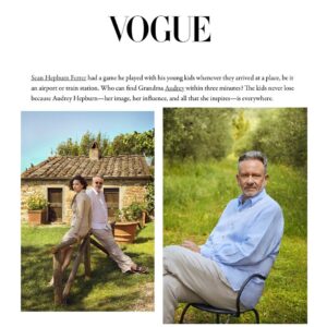 Emma Kathleen Hepburn Ferrer Instagram - Today in @voguephilippines ❤️❤️❤️ as I’m en route to Manila 🛫 
@intimateaudrey opens August 1st at the Museum at S Maison in Manila
@seanhepburnferrer 🥳❤️