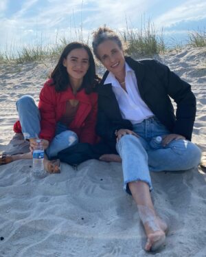 Emma Pasarow Instagram - Here are some photos from the best 7 weeks of my life. Swipe for a picture of me crying in my dad’s arms when I found out I got the part 🧡

Being a part of Along For The Ride has been quite literally a dream come true. I love Auden with my whole heart and I am so grateful to have lived inside her brain and world for a little while. @sdessen, thank you for creating the beautiful and honest world of Colby. Fia @birdabroad, I am so amazed and inspired by your kind and intentional leadership. You are my hero and I will follow you anywhere. @belmontcameli, thank you for being the best scene partner and support system. Let’s shopping cart race forever and ever.

@andiemacdowell, @katebosworth , @laura.kariuki @samiatheband @ghannelius @marcusscribner @paulkarmiryan @ricardo & Dermot, you are truly brilliant and I cannot believe I got to work with and learn from you all. 

This movie was made with so much love and joy and I’m thrilled to share it with you all. Along For The Ride is out on Netflix❤️