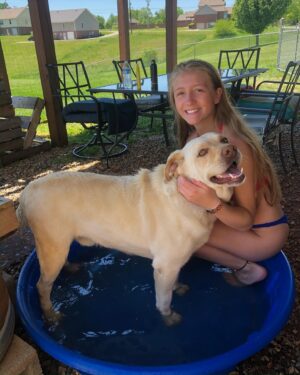 Emma Rayne Lyle Instagram - these past few days have been some of the worst days of my life. whitey, my honey bunches of oats baby, i love you as if you were my child. and you acted like you were. my big lap dog, had no idea what personal space was and i didn’t mind a bit. you wanted to be as close to the ones you loved as you possibly could be. didn’t have a bad bone in your body, wouldn’t hurt a fly. you were all bark when it came to men though ! always protected us. sweetest, most perfect dog i’ll ever know. you were always there giving me kisses and cuddles when i was struggling, never failed to make me feel better. you always wanted your paw held and i held it all the way to the end. i miss seeing your chunky face already and you smothering me with all 110 lbs of your cute self. what happened to you was so unexpected and i’m so sorry if you were in pain. you were such a lover and just wanted your family to be happy, i’m not sure you would have showed us you were hurting even if you were. my heart is shattered without you in this world with me anymore. i would give so much to have one more full day giving you love and doing whatever you wanted. i keep on hoping this is just a nightmare and i’m going to wake up soon and see your big smile and whole body wiggling in happiness. i’m glad i was lucky enough to have a dog like you for 6 and a half beautiful years and was with you until your last breath to say goodbye. you are family, apart of the OG5 and always will be. best big brother to boodie, he’s missing you so much already. no dog could ever replace you bub, i promise. i know you’re happy and healthy now, inhaling pup cups and running around with a bone in your mouth, proudly showing it off to everyone. i’ll see you again soon bubba. i love you endlessly. you’re such a good boy.