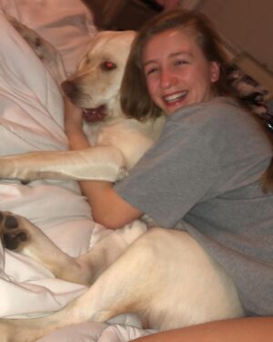 Emma Rayne Lyle Instagram - these past few days have been some of the worst days of my life. whitey, my honey bunches of oats baby, i love you as if you were my child. and you acted like you were. my big lap dog, had no idea what personal space was and i didn’t mind a bit. you wanted to be as close to the ones you loved as you possibly could be. didn’t have a bad bone in your body, wouldn’t hurt a fly. you were all bark when it came to men though ! always protected us. sweetest, most perfect dog i’ll ever know. you were always there giving me kisses and cuddles when i was struggling, never failed to make me feel better. you always wanted your paw held and i held it all the way to the end. i miss seeing your chunky face already and you smothering me with all 110 lbs of your cute self. what happened to you was so unexpected and i’m so sorry if you were in pain. you were such a lover and just wanted your family to be happy, i’m not sure you would have showed us you were hurting even if you were. my heart is shattered without you in this world with me anymore. i would give so much to have one more full day giving you love and doing whatever you wanted. i keep on hoping this is just a nightmare and i’m going to wake up soon and see your big smile and whole body wiggling in happiness. i’m glad i was lucky enough to have a dog like you for 6 and a half beautiful years and was with you until your last breath to say goodbye. you are family, apart of the OG5 and always will be. best big brother to boodie, he’s missing you so much already. no dog could ever replace you bub, i promise. i know you’re happy and healthy now, inhaling pup cups and running around with a bone in your mouth, proudly showing it off to everyone. i’ll see you again soon bubba. i love you endlessly. you’re such a good boy.