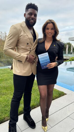 Emmanuel Acho Instagram - Last night, @emmanuelacho and I launched our new book, “Uncomfortable Conversation With a Jew”. We will be in NYC, Long Island, and Philly next week to talk about our book. 

Available in stores next week. Event tickets and link to buy the book are in bio right now.

Dress @motherofall_official 
MU @ortal_labrecque_beauty 
Hair @alonshalomsalon 

Directed by @YoavDavis for #DavisMedia edit Ram Shemi