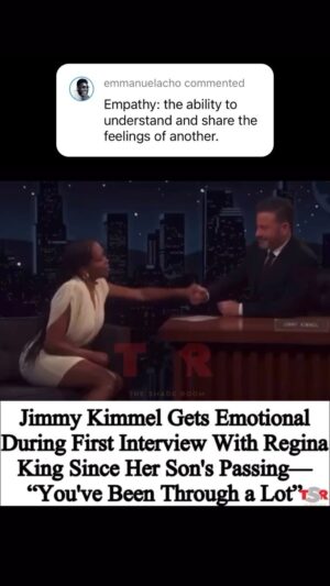Emmanuel Acho Instagram - Empathy, family. Watch this powerful moment between @iamreginaking and @jimmykimmellive.

Empathy: The ability to understand and share the feelings of another.
