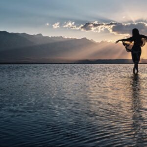Emmanuel Lubezki Instagram - Some of the images from the Lavazza Calendar 2022.  
  A cloudless sky is difficult to shoot — like a face with no features.  All of a sudden from the west, behind the Sierra, the wind blew in  a few clouds. One covered the sun and we were able to see the sun’s rays. Shamell danced in rapture towards the light.
 artist:  @benharper @sonitalizadeh @mitty @shamellbell @shilpay @saype_artiste 
Thanks to:  
@lavazzaofficial @armandotestaspa @theproducerstv @parkpicturesny @kousidonis
@jessicaschaefer_
@annmurph
@aleccume #Danielvoll @bretlama
 @lstrogoff
 @mark.d.harris
 @benlechevallier
 @kevin_lavallade
 @_dfactory
 @paulnicklen
 @SeaLegacy
 @c.a.n.c.i.n.o
 @jessica_margolis
 @theliftmx
 @kananfilms
 @losinggroundseries
 @laurie_devine7
 @grainla
 @prisca_wille
 @shaynamfrederick
 @glossnewyork
@kirapollack @archerjoel @chichiemb79  
Our world is fragile, beautiful. Sometimes we forget. This edition highlights six artists and activists who are committed to change. My process begins in dialogue. How do you want to be photographed and where? My job is to translate their vision into images. Each image contains a personal secret, an evocation.
Our locations across America were impacted by climate change. The shoots exposed us to alarming realities: glacial lakes that disappeared overnight, roads hot enough to melt tires. It made me terribly aware of how desperately we need the voices of these activists. Their work challenges us, creates community, makes us readier for the world’s beauty, stronger against its dangers. It is our duty as artists, as creators, as businesses, to bring these truths to the forefront and address them. And to celebrate those working for change, and to join them, as Ben Harper sings — with our own two hands.
Thank you, Lavazza, for inviting me on this journey.