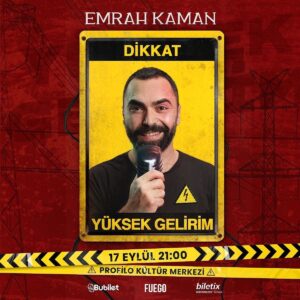 Emrah Kaman Instagram - Gösterilerimiz artarak devam ediyor 🎉 Biletler 🎫 @bubiletcomtr ve @biletix’ te
Not: 19 Ekim İzmir/Bostanlı’ya ek bir gösteri daha koyduk, ilginize teşekkürler