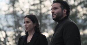 Ennis Esmer Instagram - This weekend, there’s a gorgeous new priest in town.

The Amityville Curse premieres Sunday May 28th on @cravecanada in Canada & @tubi in America. 

Brought to you by the good people at @incendo_canada.