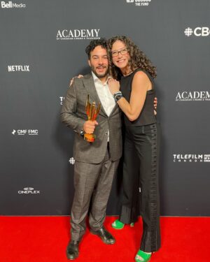 Ennis Esmer Instagram - Listen, this was very nice. 

Thank you sweet friends for the kind messages. 

Thank you to @thecdnacademy for recognizing me and not thinking I was @rodrigofstoll. 

Thank you to @jenngoldhar & @beccakovacik & @seta.james for managing and agenting the hell out of me. 

Thank you to all the lovely people who make @childrenruineverythingtv and #RoastBattleCanada possible. 

Thank you to my brilliant friend and boss @smeatonpotatoes who created this wonderful, hilarious show and let me be on it.

Thank you to @mraaronabrams, the diabolical comedic genius Lisa Codrington, @shalomdima, @meaghanrath, @loganstarboy, @mikaylaswaminathan, @seancullenismyname, @jorjacadence, @abbaswahab_, and everyone else I got to work with on camera in season 1.

Thank you to @realemmahunter & @nigel_downer for hosting the hell out of the awards.

Thank you to @madisontevlin for the best interview of the day hands down. 

And thank you to my darling Amy, who I forgot to thank on stage, but she forgot to remind me to button my suit jacket before I got up there so that makes us even I figure.