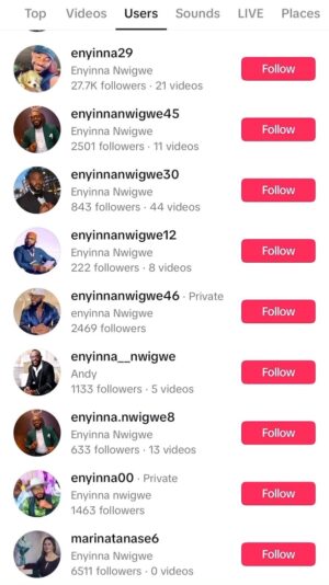 Enyinna Nwigwe Instagram - All scam pages on #TikTok … Keep safe & stay woke out there guys. #Disclaimer

Real account : @aayinna