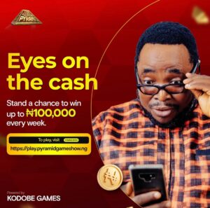 Enyinna Nwigwe Instagram - Happiness is when you make lots & lots of money having fun with your favorite celebrities! Congratulations to the winners 🎊

Thanks for bringing your awesome energy to the show! @realwarripikin @aproko_doctor 
.
.
.
.
.
.
.
Watch Pyramid Game Show, every Saturday on African Magic Showcase Ch 151 6:30 pm WAT and African Magic Family Ch 154 by 7:00 pm WAT

Repeats on African Magic Showcase Channel 151  Tuesdays 11.30am WAT 

African Magic Family Channel 154 Wednesdays 2PM WAT

Follow @pyramidgameshowng to win prizes from home!