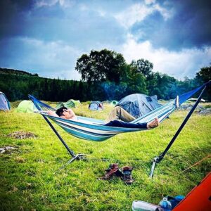Eoin Macken Instagram - This is an advert for camping with a hammock