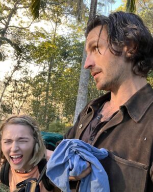 Eoin Macken Instagram - There was/is/shall be a bush fire in tomorrow’s episode of La Brea (episode 4 if my math hasn’t failed me yet), and myself and on screen daughter who respects me greatly @_zyra_g took it, and me, very seriously. (There was a smell alright…..) @nbc @peacock @universaltv - #labrea