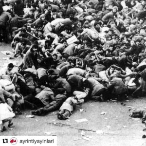 Ercan Kesal Instagram - #Repost @ayrintiyayinlari with @get_repost
・・・
Kırmızı Gül... 1 Mayıs 1977’de işçiler, Kazancı Yokuşu’ndan ve alandan alabildikleri ölü ve yaralılarını, bir kamyonetin kasasına koyarak hastaneye götürmeye çalıştılar. 
Az önce omuz omuza halay çeken Nazan, Kadriye, Hacer, Mehmet Ali, Ercüment, Garabet, Hasan, Ziya, Aleksandros, Hüseyin ve Ömer’in cansız bedenleri artık yan yana eski bir kamyonetin kasasındaydı. ...
Geçmiş, kaybedilmiş bir zaman parçası değildir. Elimizden akıp gitmiş, geriye dönüp baktığımızda hayıflanacağımız bir zaman hiç değildir. Yaşanan her şey, bir yumak gibi sarılıp toplanarak ardımızdan gelir. Bu yüzden yaşadığımız her an kıymetlidir ve hiçbir şey boşuna değildir. Çünkü tarih ancak yaşananlar üzerinden yazılır ve hiç kimse bir başkasının tarihini kolayca anlatamaz. “Tarih, ne zamandır, ne de bir gelişme. Her ikisi de bir sıranın göstergesidir. Zaman, bir durumdur. İnsanın ruhuna can verir ve zamanın dışında anı olmaz.”
Zaman ve anı, bir madalyonun birbirine açılan iki yüzü gibidir. 
#1mayıs