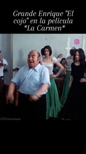 Erdal Özyağcılar Instagram - Efsanevi flamengo danscısı,hocası topal henry 
“ El cojo”,”1912-1988” Sara lezana ile “La carmen” filminde. Bu boy,bu pos,bu göbek,bu YAŞ ve bu  ne tutku,bu ne şehvet , nasıl bu kusursuz hareketler, bu nasıl bir performans,bu nasıl bir flemenko şov. Aaah ah flemenko danscısı olmayı çok isterdim.Artık bir daha ki gelişe 😂😂
