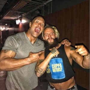 Eric Arndt Instagram - Ask me what I aspired to be when I grew up..... Thanks for all the motivation to be the best.. it’s not lost. I can still smell it. #WorkToDo #HappyBirthday #Brother @TheRock 🗣🎙🔛🔝