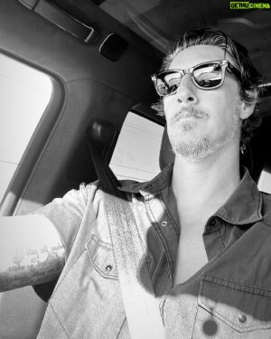 Eric Balfour Instagram - Driving down PCH as the sun sets on my way to an @electricandrose photoshoot. I'm so grateful to my wife and all of the people who make our company come to life. So many of my fellow artists, actors, writers, the crews, and everyone who helps support the entertainment industry is suffering while we fight for what's right. I know how lucky I am to have this other thing that takes care of my family. Sending love to everyone who needs it right now, people on the streets, people in prisons, people who are hungry, sick, suffering, I'm sending you all love. #KeepTheVibesHigh #sagstrike #wgastrong
