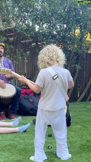 Eric Balfour Instagram - Oli rocking out at Romeo's 1st birthday music class makes me happy in a way I can't explain!