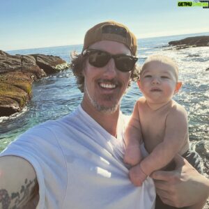 Eric Balfour Instagram - My sweet Romeo. Nothing better than introducing my baby to my first love, the ocean. #Dadlife #OceanLover #oceanconcervation