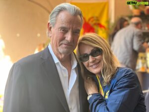 Eric Braeden Instagram - Nadia COMANICE and Eric Braeden! at a pre Olympic party at the French Consulate‘s house