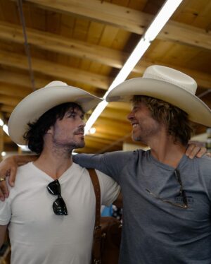 Eric Christian Olsen Instagram - Crowd sourcing Best captions for our anniversary dream stay at @aubergeresorts at @matteistavernauberge.
1).Exhibit A for Child services 2).Love is Love. Don't fight the gravitational pull of those crystal blues 3).We 'bout to drop the sickest country mix tape of 2023 4).Can this be my Breakfast spot forever. 5).Selftape Baywatch audition from the pool deck 6).Don't need the DNA test 7).Hair also styled by pillow 8).Our commune pamphlet cover. Who's in? All photos by my shared brain @nikkireed