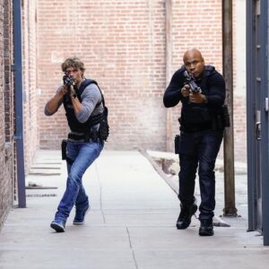 Eric Christian Olsen Instagram - Working with the GOAT @llcoolj again on TONIGHTS all NEW Ep of @ncisla. Sidebar: On roadtrips with the kids we go through each decade of music, talking about the artists and the evolution of each genre. From Billie Holiday and the big bands of the 40's to the birth of rock and roll, folk, pop, and hip hop. Esme's in love with 90's rock and always asks for the Red Hot Chili Peppers on the drive to school. Wyatt loves Led Zeppelin and 70's rock and early 90's Hip Hop. I say all that, to say this -- My kids have never seen NCIS LA but knowing that their dad takes down bad guys at work with LL Cool J gives them massive clout on the playground. #rockthebells #LFG