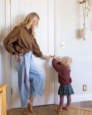 Eric Christian Olsen Instagram - Reiterating our love for our partners on our @studiok_design home renovation. The gorgeous @busterandpunch  hardware that warmed up every room in our house and was such a complement to the light and cozy design that Kathy and Karlyn nailed. I feel like I'm living in a much classier person's house now - I'm actively sipping Sparkling water with my pinky up, I'm calling everybody "Sport" and I've taken up croquet.  Thank you to @blisskatherine from the @jennikaynehome Rip and Tan team and @thesaltyshutters for capturing these photos before my children put their pasta fingers on the teddybear chairs chairs and scribbled indecipherable hieroglyphics on newly painted walls. #weloveit