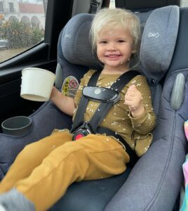 Eric Christian Olsen Instagram - Me: no eating sushi in the car!
Winter: *bats eyelashes 
me: 😳