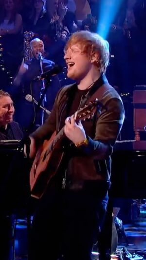 Eric Clapton Instagram - @teddysphotos performing Eric Clapton’s “Layla” live for @bbc music alongside Jools Holland & His Rhythm & Blues Orchestra. #EricClapton #EdSheeran #Layla
