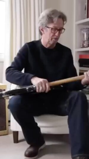 Eric Clapton Instagram - Eric Clapton on Fender’s “Brownie” tribute stratocaster #EricClapton #Fender #Stratocaster