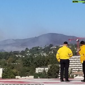 Eric Garcetti Instagram - Thank you @losangelesfiredepartment @lafdairops and everyone for your powerful and brave work today at the #gettyfire Please go to lafd.org for updates or use official @mayorofla account for any help you need.
