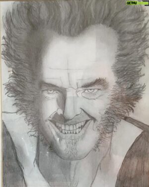 Eric Lange Instagram - Just re-found this drawing I did of Jack Nicholson (from Wolf, ha) that I drew when I was 20?!? #jacknicholson