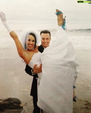 Eric Martsolf Instagram - 20 years ago today I married this girl I had met on tour.  The plan was to have frivolous, noncommittal fun together for the duration of the gig.  Well, we make plans and God laughs hysterically.  Love comes when it wants to, and I’ve been hit like a bolt of lightening since 10/10/03.  I love you tremendously and am happy to celebrate my botched plan from 25 years ago💙😉.