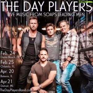 Eric Martsolf Instagram - The boys are hitting the road in 2024.  Don’t miss the Day Players when they’re in your neck of the woods😉.
Tickets at thedayplayersband.com

@carsonboatman @brandonjbarash @wallykurth @coastalentnyc @officiallisamartsolf