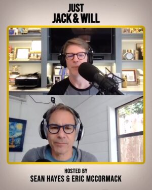 Eric McCormack Instagram - Hey everyone. Can’t wait for you to join us for our Will & Grace rewatch podcast! Submit your Will & Grace questions to justjackandwill@gmail.com or call (818) 308-4012