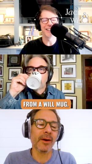 Eric McCormack Instagram - This week, set designer @PeterGurski stops by #JJAW with some relics from the set of Will & Grace. Don’t miss a new episode, wherever you get your podcasts. @seanhayes @eric_mccormack