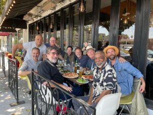 Eric McCormack Instagram - Now THAT’s a lunch! Big love to this fantabulous phalanx of fellas.