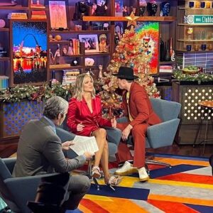 Eric West Instagram - PRESS WEEK: “The Fortress” comes out in ONE WEEK! Thanks @bravoandy for having me on @bravowwhl on @bravotv! Great to see you again! @tomsandoval1 @ariana252525 I had the best time with you two! Let’s do it again! ⚡️⚡️

Shirt: @givenchyofficial