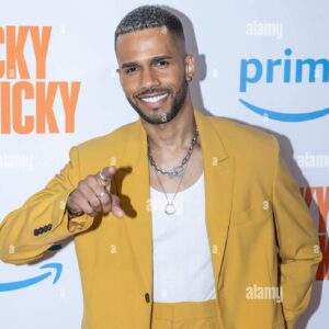 Eric West Instagram - ☀️ Life is brighter in yellow. Hit up the @amazonstudios premiere of “Ricky Stanicky”. 🎥 🍿
Suit: @teddyvonranson 
All jewelry: @titleofwork 
Shoes: @prada