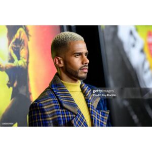 Eric West Instagram - What a long week! Walked the runway, went to the @onelovemovie premiere, @nyfw opening and the @primevideo #UpgradedMovie premiere! 

“One Love” premiere outfit: 
Coat: @ahluwalia 
Turtleneck: @gucci
Pants: @amiri 
Boots: @calvinklein 

“Upgraded” premiere outfit:
Jacket and pants: @monfrere
