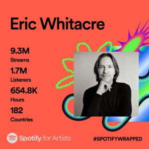 Eric Whitacre Instagram - I am truly humbled by this. THANK YOU, each and every one of you. 🙏🏻🙏🏻🙏🏻