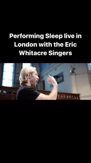 Eric Whitacre Instagram - When we recorded my first Spitfire sample library we warmed up with a piece I wrote called Sleep, singing only vowels.