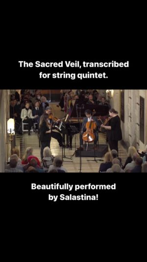 Eric Whitacre Instagram - From the premiere last week of “You Feel Like Home”, my transcription of the first five movements of The Sacred Veil. Beautifully and soulfully brought to life by @salastinala. If you look in the left hand corner of the screen you can see @laurence_servaes and me basking in their sound.