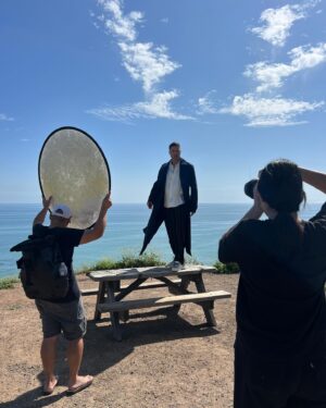 Eric Winter Instagram - Rough location for my photo shoot with @phosphormagazine yesterday 😜 Can’t wait for this to come out! Talked about all things @therookieabc and @palmrepublicrum ! Going to be a good one! #therookie #palmrepublic #phosphormagazine #malibu