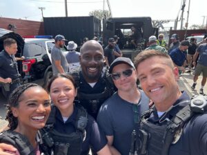 Eric Winter Instagram - Nothin but mid-Wilshire’s finest back on our game for season 7 of @therookieabc ! Let’s go! ➡️🔥👮🏼‍♂️ director @alexihawley crushing it as usual! #therookie #season7