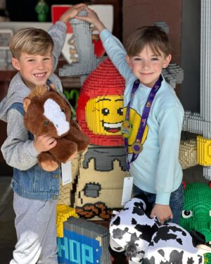 Eric Winter Instagram - Big thank you to @legolandcalifornia for hosting us yesterday! The kids had the best time and we will definitely be back for their newest land opening this spring… DINO VALLEY! #legoland #dinovalley #legos