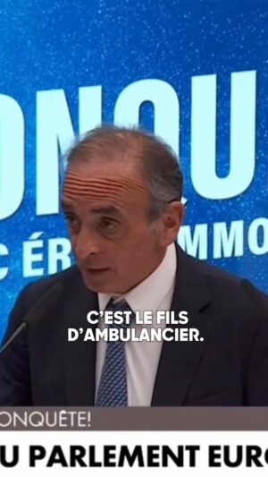 Éric Zemmour Instagram - Je m’adresse à la France qui se tait, la France de la résignation et du désespoir. Ce n’est ni l’homme politique, ni l’écrivain qui parle, c’est le fils d’ambulancier.

Agriculteurs, policiers, entrepreneurs, enseignants : la France n’est pas foutue, nous avons des solutions.
