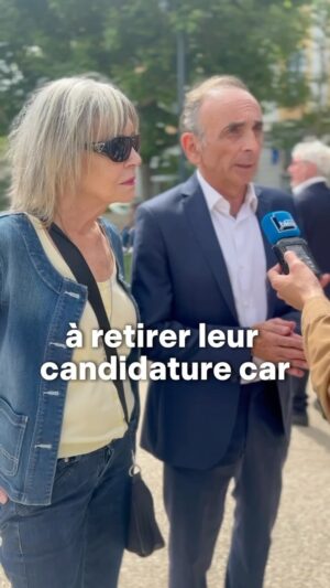 Éric Zemmour Instagram - Dans la 4e circonscription de la Drôme, Reconquête a investi Evelyne Reybert, mère d’un Français assassiné par un djihadiste. Cette femme est d’un courage exemplaire. La France a besoin de sa présence, de son intelligence et de toute son énergie à l’Assemblée Nationale, pour défendre notre sécurité et notre identité. 

J’appelle donc solennellement le Rassemblement National et les candidats patriotes de sa circonscription à retirer leurs candidatures devant Evelyne Reybert. 

Ma démarche est motivée par le devoir moral et l’esprit de justice. Il en va de notre honneur à tous, et de l’urgence d’envoyer à l’Assemblée les représentants les plus indiscutables de notre peuple.

Éric Zemmour