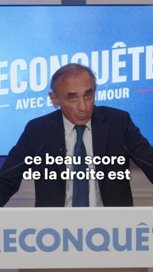 Éric Zemmour Instagram - Toute ma vie, je me suis battu pour la survie de la France et pour que nos idées avancent. Pas pour faire personnellement le meilleur score le soir des législatives du 30 juin 2024. Alors ce beau score de la droite est aussi une joie pour nous !

#legislatives2024