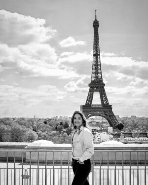 Erica Durance Instagram - So I checked and French law says you’re allowed to look like a complete tourist if you’ve made it to the top without bawling. #truestorybro #eiffeltower #touristlife
