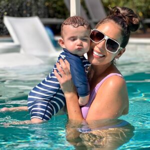 Erica Page Instagram - Rio’s 1st Pool Day (I know, I know-summer is over but better late than never lol 🤷🏻‍♀️) How many times did you mommies make it to the pool this year? Im curious. Lmk ⬇️☀️💦👙

#sundayfunday #firstpoolday #newmom #firsttimemom #boymom #momlife 
#poolday q#momlifestyle #mommylife #mommyhood #newmomlife #prettyobsessed